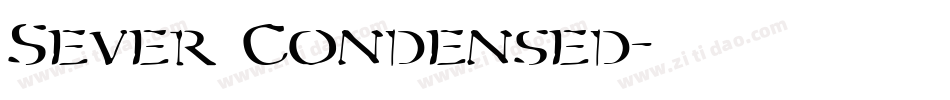 Sever Condensed字体转换